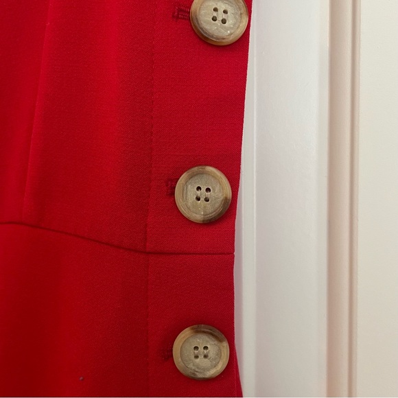 Ann Taylor side bottom sheath dress in red, women’s. - Picture 4 of 8